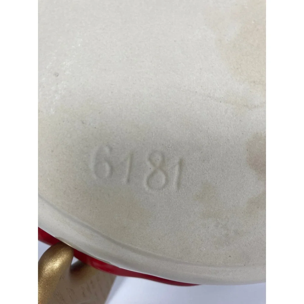 Emile Henry Red Ceramic Scalloped Pie Dish 9 Inch Baking Pan 6181 France